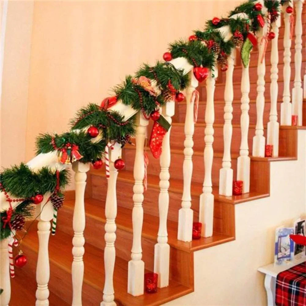 50 Ft Christmas Garland, Artificial Greenery Garland Soft for Outdoor or Indoor